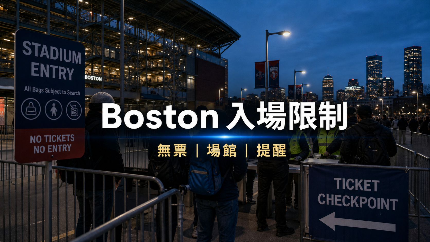 Boston Stadium 入場限制給香港球迷的提醒:無票不要靠近場館