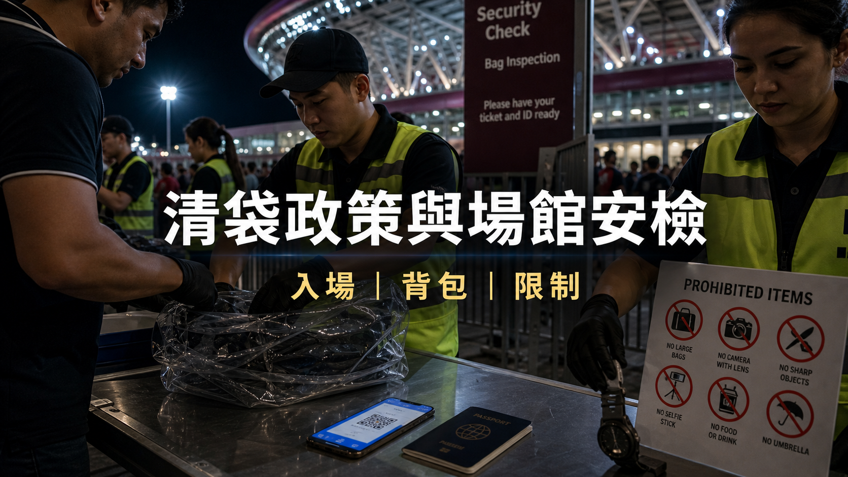 清袋政策與場館安檢:現場看世界盃不能只帶一張票