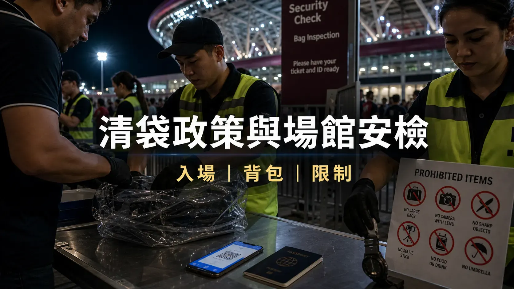 清袋政策與場館安檢：現場看世界盃不能只帶一張票