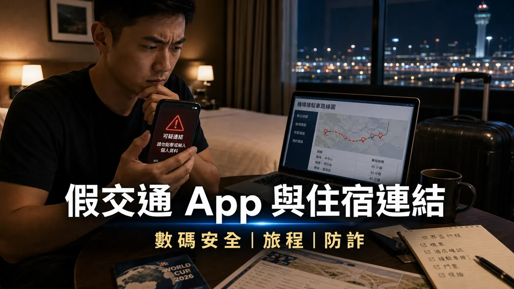 假交通 App 與住宿連結：去美加墨看世界盃前的數碼安全清單