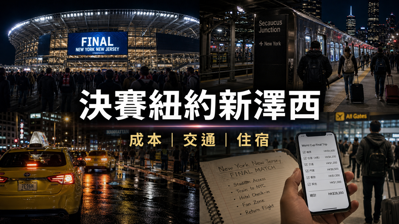決賽在紐約新澤西:香港球迷應該提早看的成本與交通