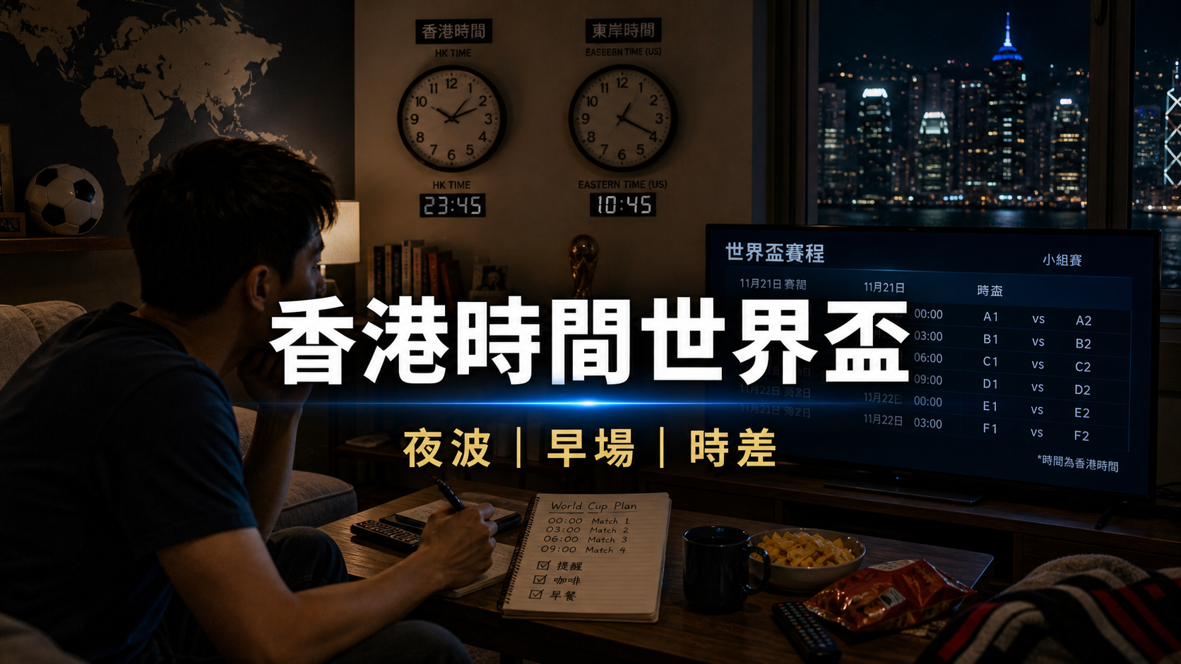 香港時間看 2026 世界盃:美加墨時差下的夜波與早場整理