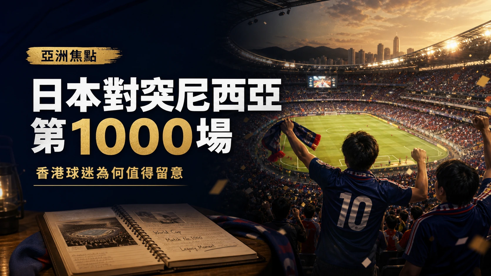 日本對突尼西亞第1000場世界盃 香港球迷為何值得留意文章封面