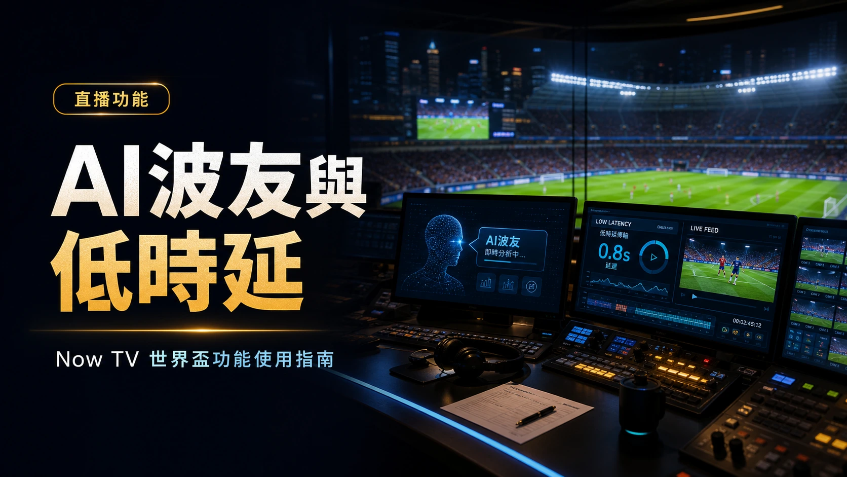 Now TV AI波友與低時延 世界盃直播功能香港使用指南文章封面