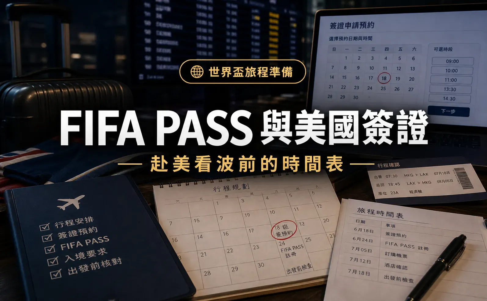 FIFA PASS 與美國簽證：香港球迷赴美看波前的時間表
